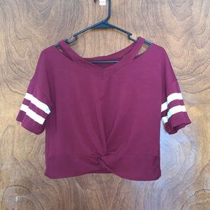 Cropped Knot Tee